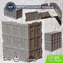 WTC Foldable Cathedral Set 3D printed terrain view 1