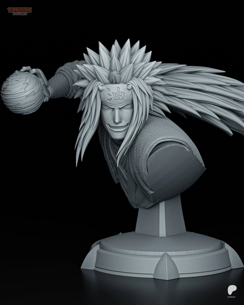 Jiraiya Resin Statue & Bust - Bust view 1