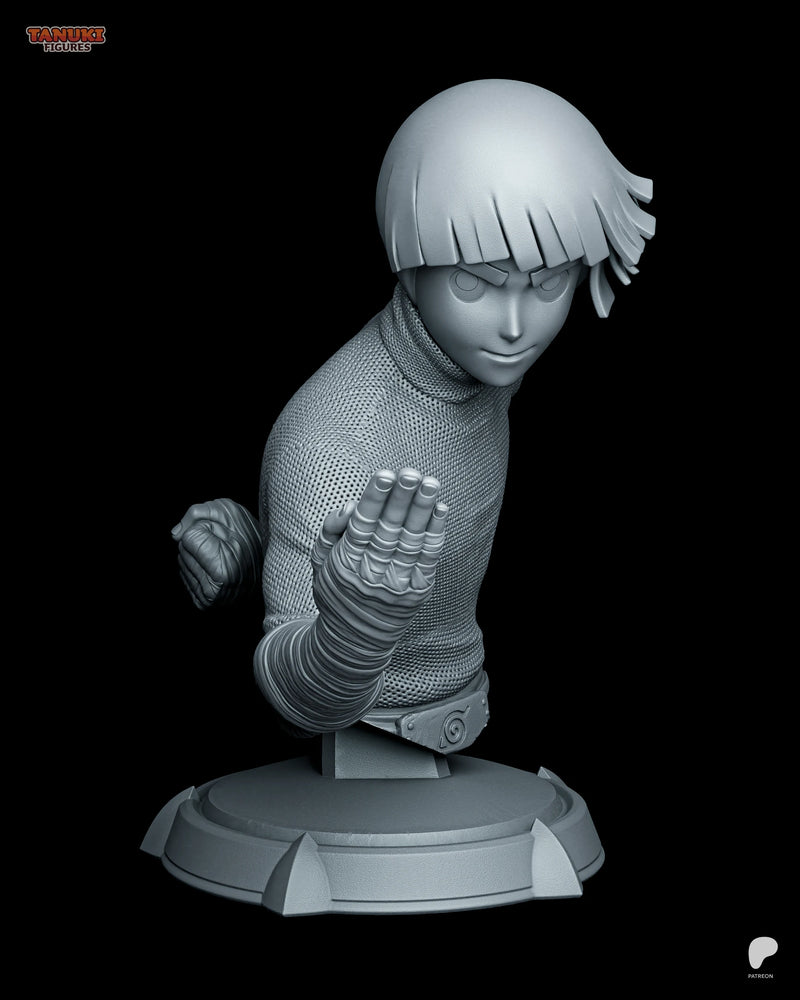 Rock Lee Resin Statue & Bust - Bust view 1