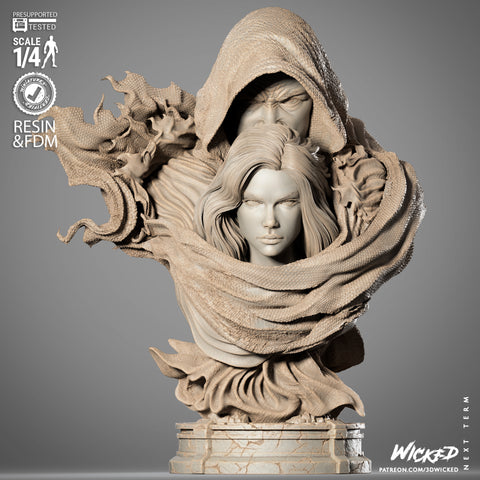 Cloak and Dagger Portrait Bust resin bust kit view 1