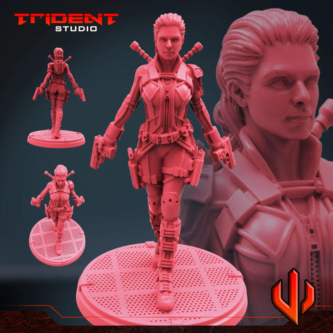 Melina Vostokoff - Sculpt A Marvel MCP-compatible 40mm resin proxy miniature by Trident Miniatures - product image 1