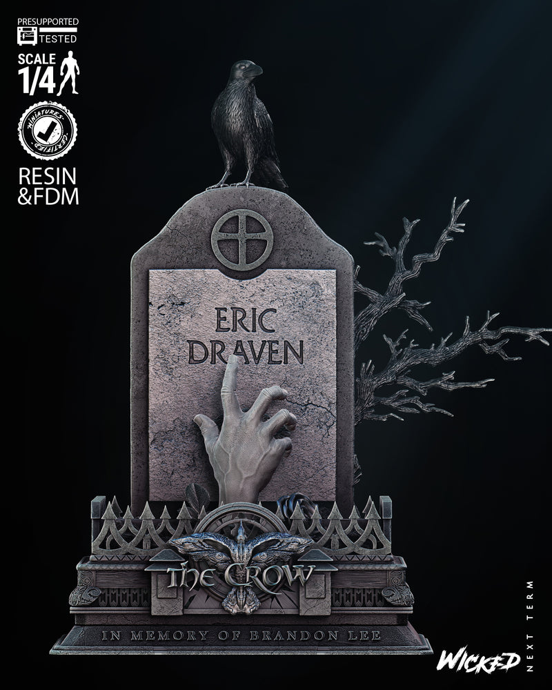Crow Tomb Bust resin bust kit view 1