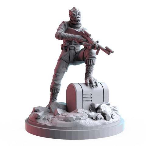 Bossk Star Wars Shatterpoint-compatible resin miniature by C27 Studios - product image 1
