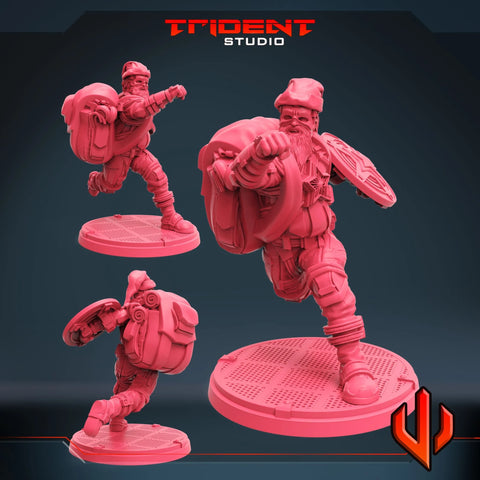 Red Guardian Xmas Special Marvel MCP-compatible 40mm resin proxy miniature by Trident Miniatures - product image 1