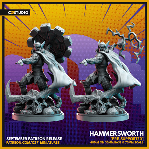 Thor Marvel MCP-compatible resin miniature by C27 Studios - product image 1