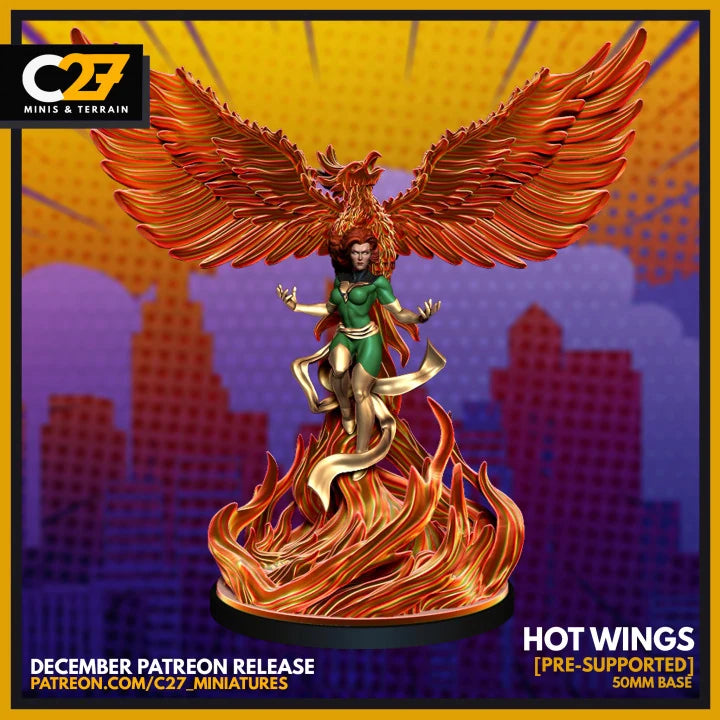 Phoenix (Dec 2021 Sculpt) Marvel MCP-compatible resin miniature by C27 Studios - product image 1