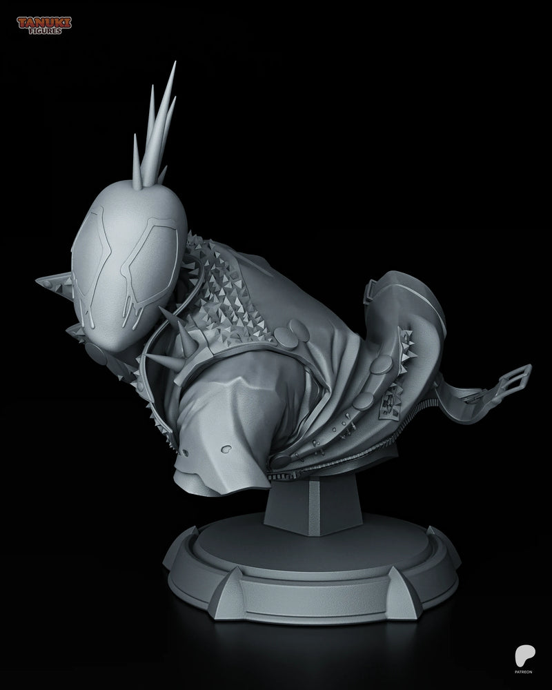 Spider-Punk Resin Statue & Bust - Bust view 1