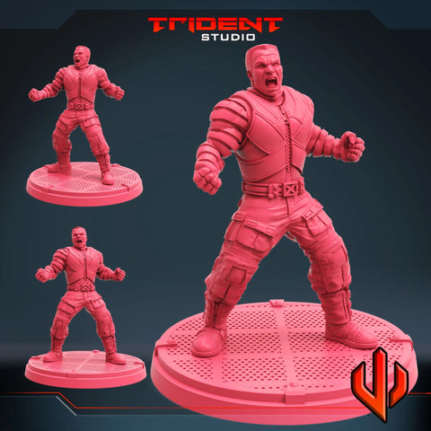 Colossus - Sculpt B Marvel MCP-compatible 40mm resin proxy miniature by Trident Miniatures - product image 1