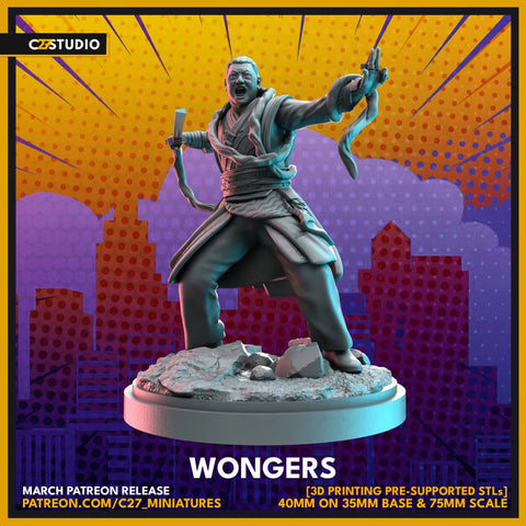 Wong Marvel MCP-compatible resin miniature by C27 Studios - product image 1