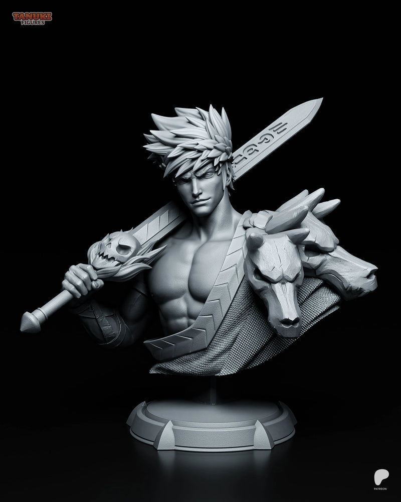 Zagreus Resin Statue & Bust - Bust view 1