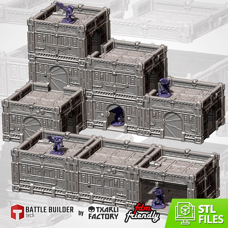 Modular Hive City 3D printed terrain view 1