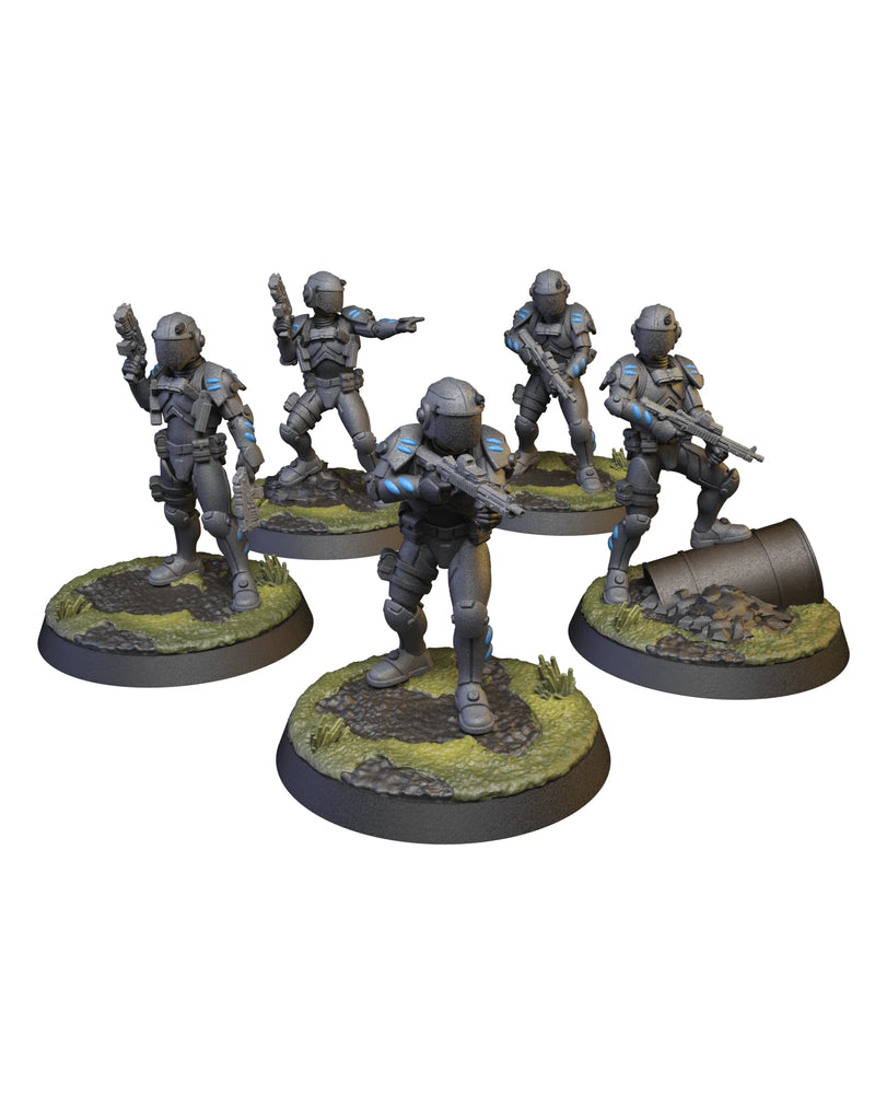 SHIELD Heavy Troopers Marvel MCP-compatible resin miniature by C27 Studios - product image 1