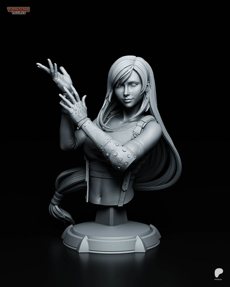 Tifa Resin Statue & Bust - Bust view 1