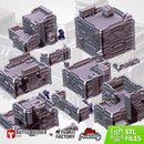 City Sci-Fi 3D printed terrain view 1