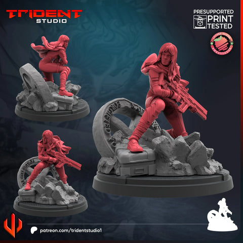 Hope Summers Marvel MCP-compatible 40mm resin proxy miniature by Trident Miniatures - product image 1