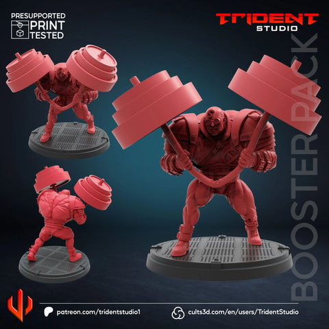 Strong Guy Marvel MCP-compatible 40mm resin proxy miniature by Trident Miniatures - product image 1