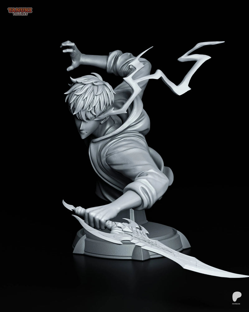 Sung Jin-Woo Resin Statue & Bust - Bust view 1
