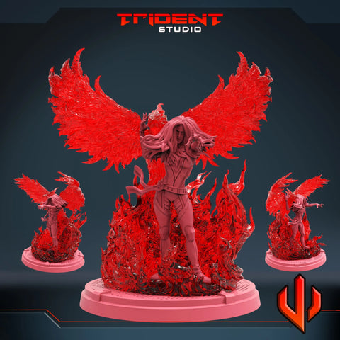 Phoenix Marvel MCP-compatible 40mm resin proxy miniature by Trident Miniatures - product image 1