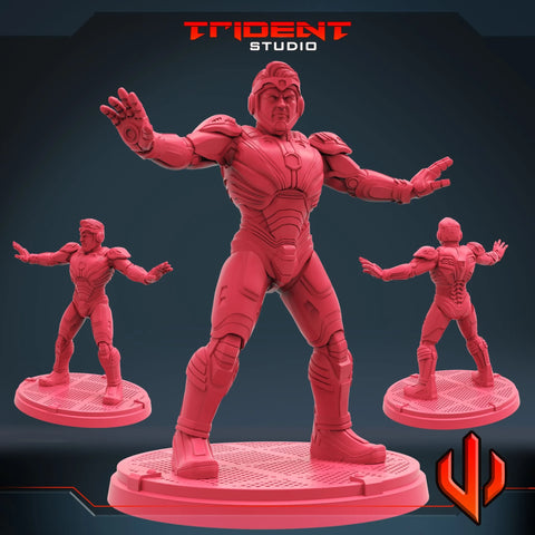Superior Iron Man - Sculpt A Marvel MCP-compatible 40mm resin proxy miniature by Trident Miniatures - product image 1