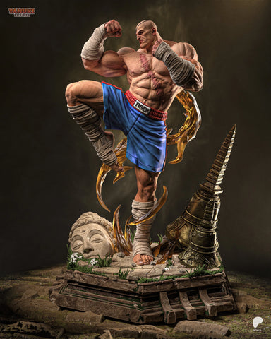 Sagat Resin Statue & Bust - Full Size view 1