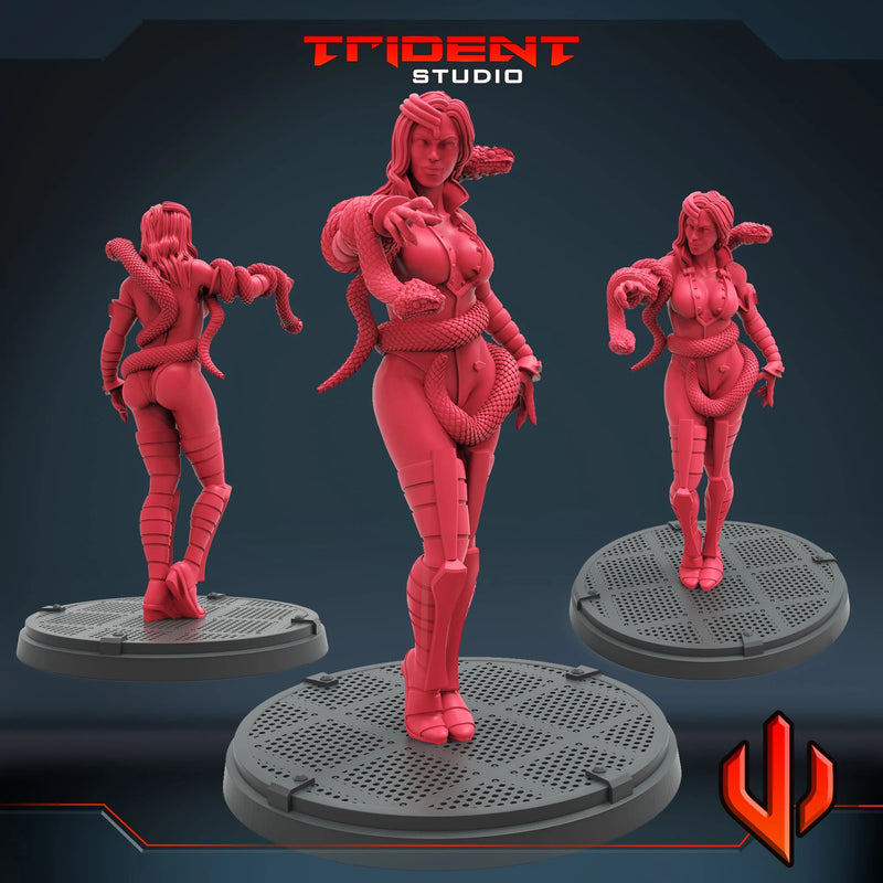 Black Mamba Marvel MCP-compatible 40mm resin proxy miniature by Trident Miniatures - product image 1