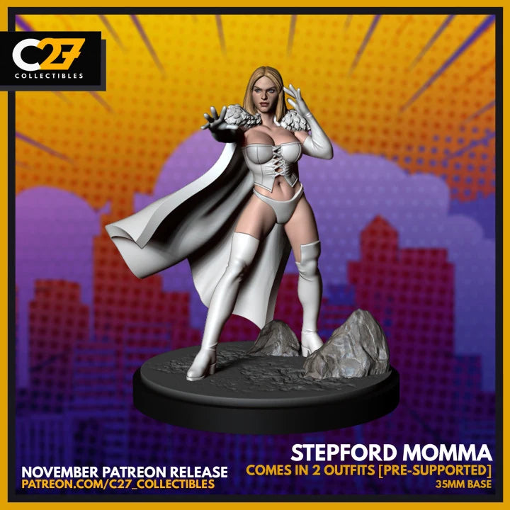 Emma Frost (2 Costumes) Marvel MCP-compatible resin miniature by C27 Studios - product image 1