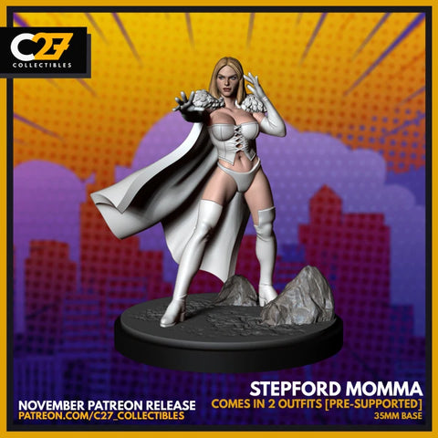 Emma Frost (2 Costumes) Marvel MCP-compatible resin miniature by C27 Studios - product image 1