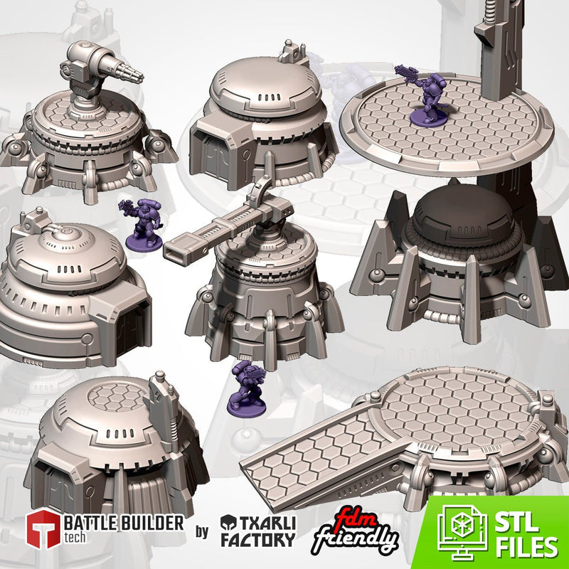 Xenos Buildings 04 3D printed terrain view 1