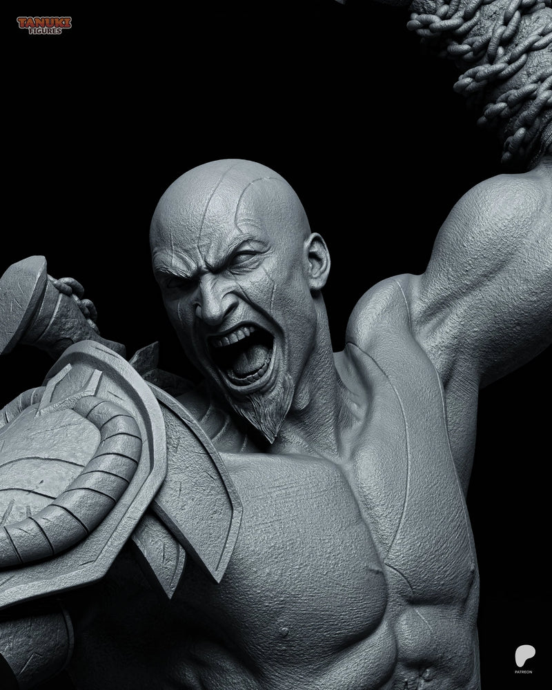 Kratos Resin Statue & Bust - Bust view 1