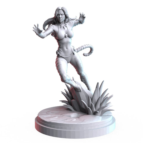 Tigra Marvel MCP-compatible resin miniature by C27 Studios - product image 1