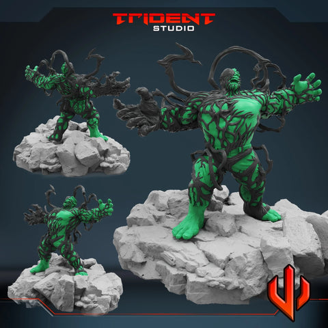 Corrupted Hulk Marvel MCP-compatible 40mm resin proxy miniature by Trident Miniatures - product image 1