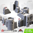 Ruined Castle 3D printed terrain view 1