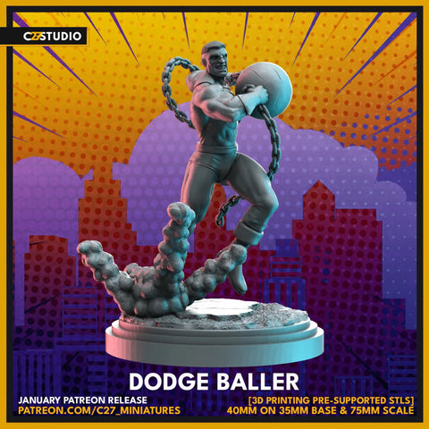 Thunderball Marvel MCP-compatible resin miniature by C27 Studios - product image 1