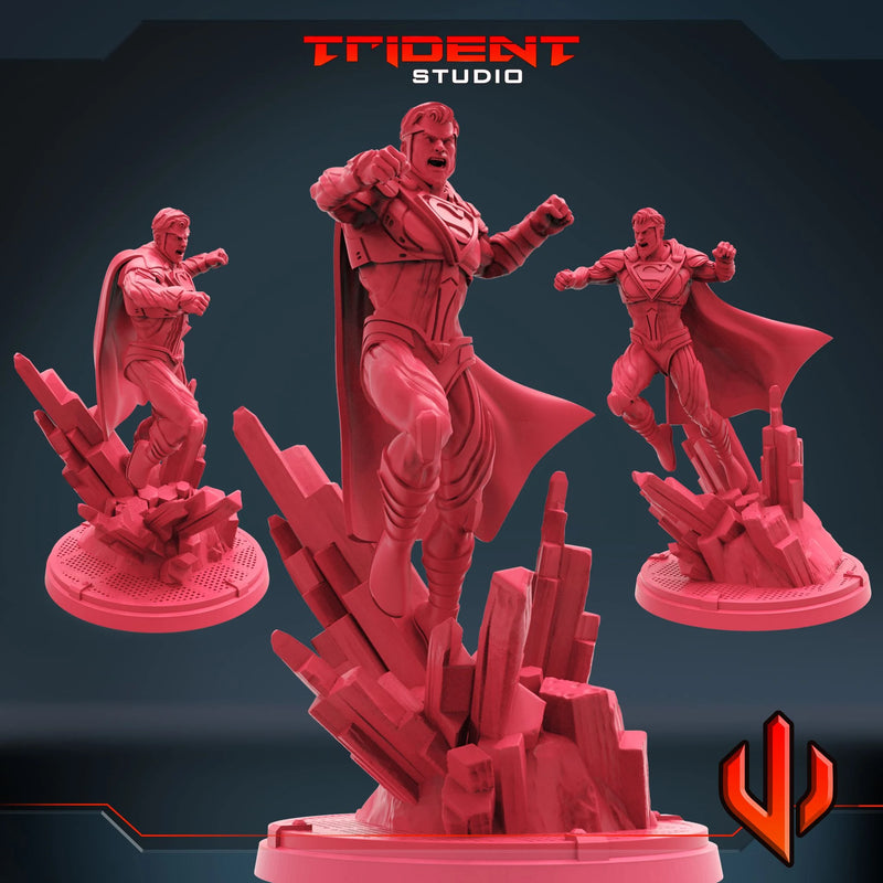 Superman DC Comics MCP-compatible 40mm resin proxy miniature by Trident Miniatures - product image 1