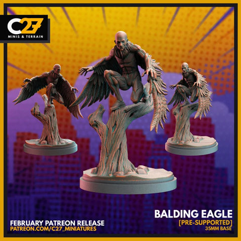 Vulture Marvel MCP-compatible resin miniature by C27 Studios - product image 1