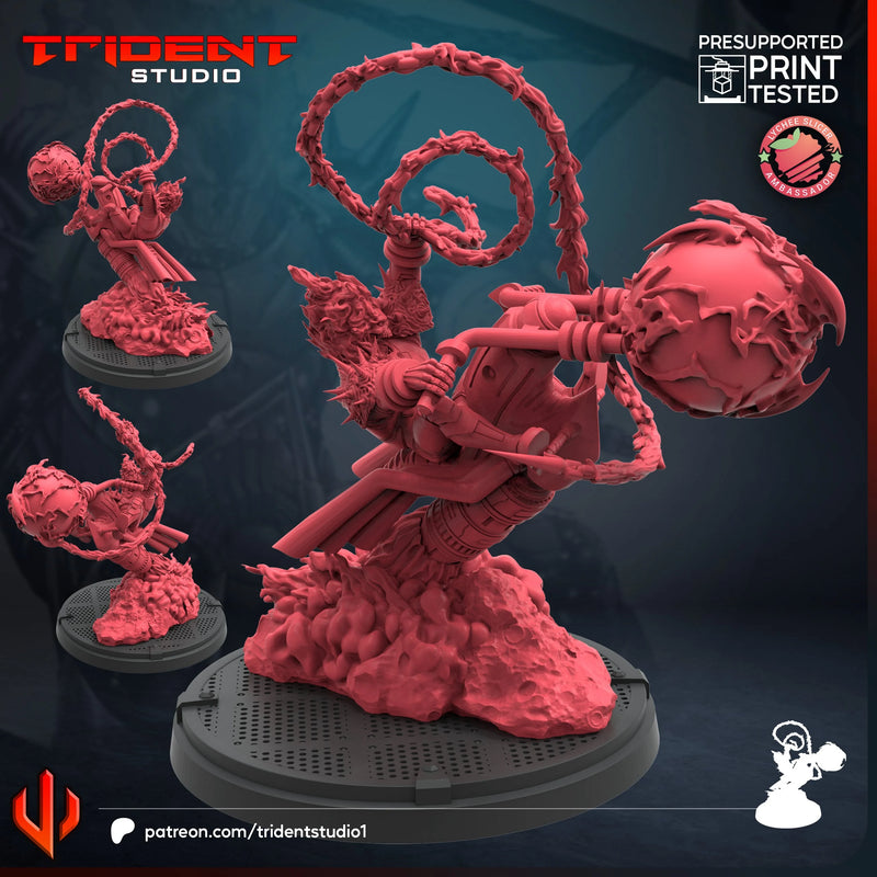 Cosmic Ghost Rider Marvel MCP-compatible 40mm resin proxy miniature by Trident Miniatures - product image 1