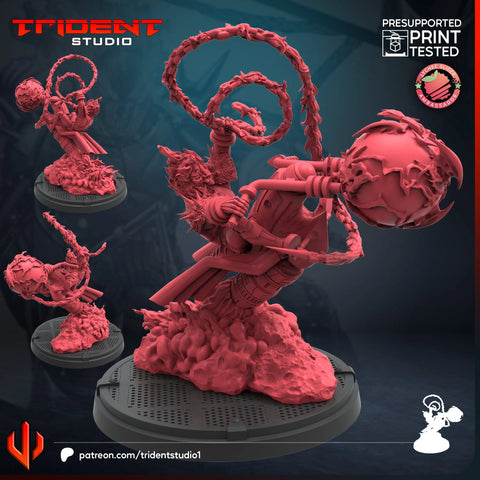 Cosmic Ghost Rider Marvel MCP-compatible 40mm resin proxy miniature by Trident Miniatures - product image 1