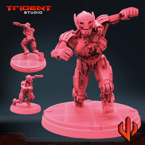 Ultron Drone Multiverse - Sculpt C Marvel MCP-compatible 40mm resin proxy miniature by Trident Miniatures - product image 1