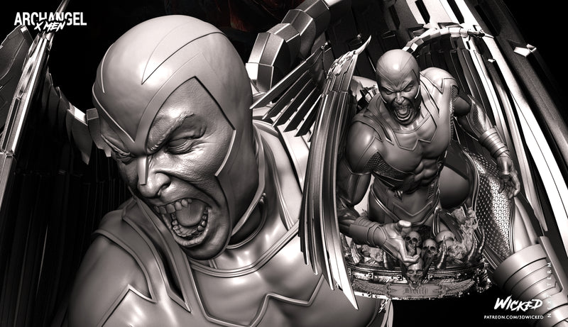 Archangel Bust resin bust kit view 1