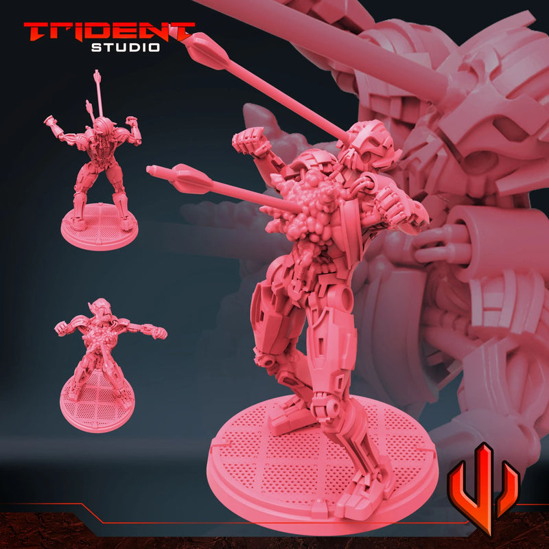 Ultron Drone Multiverse - Sculpt F Marvel MCP-compatible 40mm resin proxy miniature by Trident Miniatures - product image 1