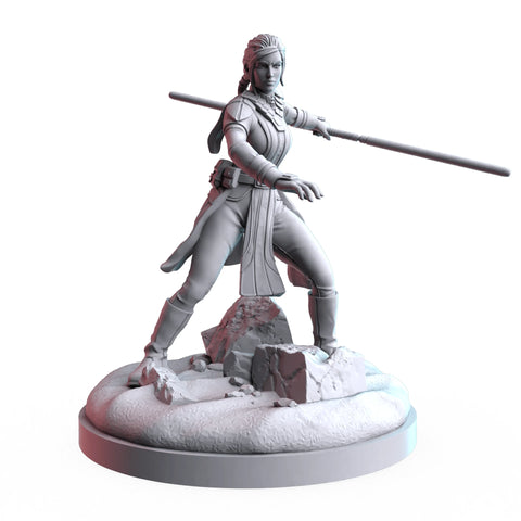 Bastila Shan Star Wars Shatterpoint-compatible resin miniature by C27 Studios - product image 1