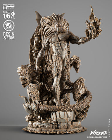 Black Heart Sculpture resin statue kit view 1