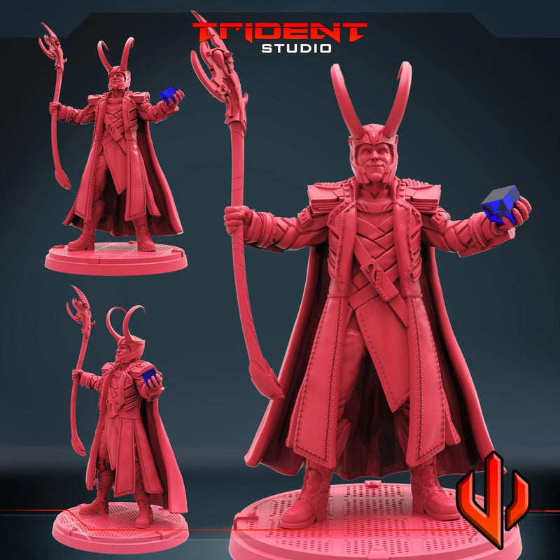 Loki Marvel MCP-compatible 40mm resin proxy miniature by Trident Miniatures - product image 1