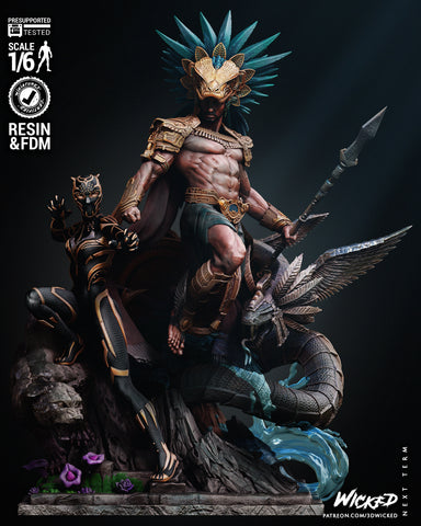 Black Panther and Namor Diorama resin diorama kit view 1