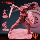 Captain Carter - Sculpt B Marvel MCP-compatible 40mm resin proxy miniature by Trident Miniatures - product image 1