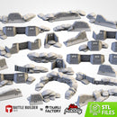 Street Barricades 3D printed terrain view 1