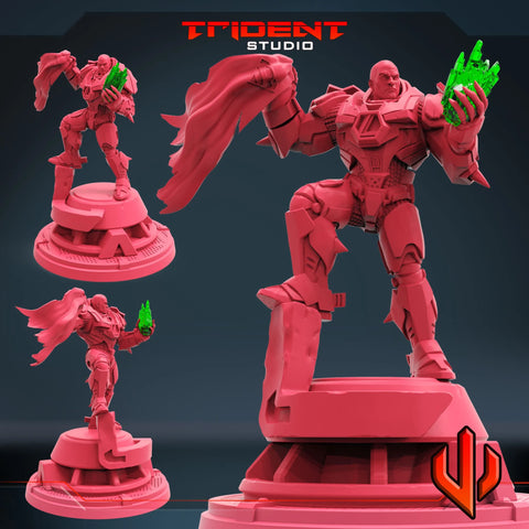 Lex Luthor DC Comics MCP-compatible 40mm resin proxy miniature by Trident Miniatures - product image 1