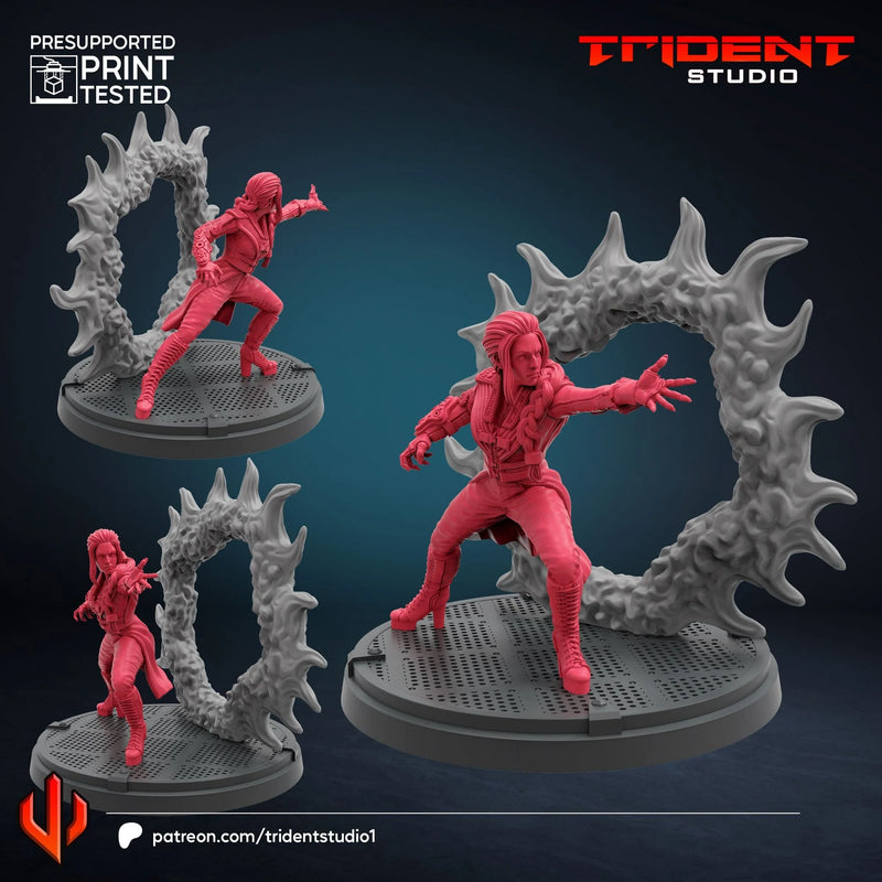 Blink X-Men Days Of Future Past Marvel MCP-compatible 40mm resin proxy miniature by Trident Miniatures - product image 1