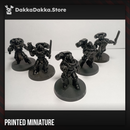 Space Knights Storm Squad with Jetpacks (x5) - Prime Armored Assault Unit - DakkaDakka Resin Miniature Squad - image 1