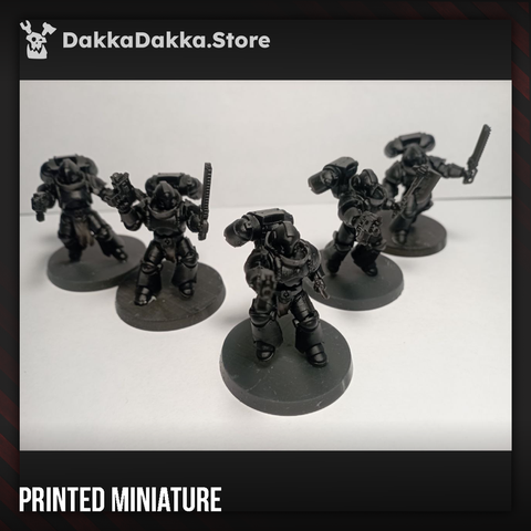 Space Knights Storm Squad with Jetpacks (x5) - Prime Armored Assault Unit - DakkaDakka Resin Miniature Squad - image 1